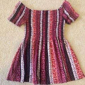 Rue21 Striped/Floral Tube Top Blouse